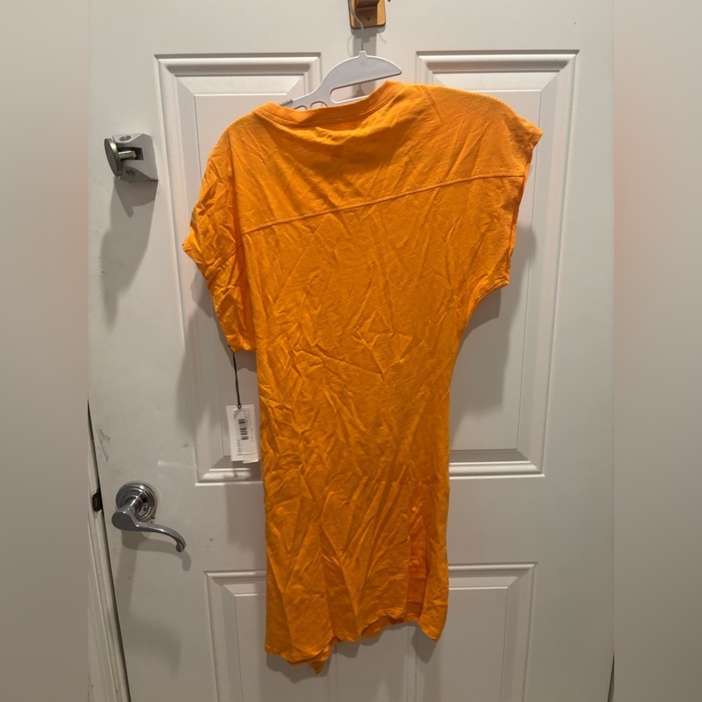 apiece apart nina cinched mini dress creamsicle - Picture 5 of 8